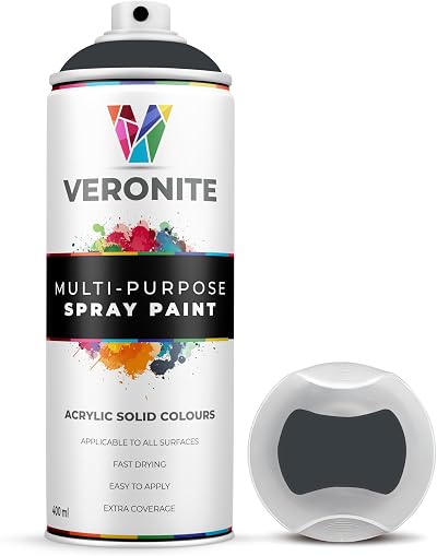 Veronite 1 x Spray Paint 400ml Matt Anthracite Grey RAL 7016