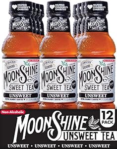 Image of Moonshine Sweet Tea, Real Brewed Black Tea, Unsweetened with All Natural Ingredients, Gluten Free, 16 Ounce Bottles (Pack of 12) – Helping Children's Charities
