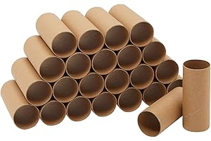 24 Pack Brown Toilet Paper Rolls For Crafts, Empty Cardboard Tubes for DIY Projects (1.6 x 4 In)