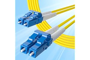 10Gtek OS2 Fiber Patch Cable - LC to LC 10Gb/Gigabit Singlemode Jumper Duplex 9/125 LSZH Fiber Optic Cord for SMF SFP Transce
