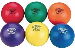 S&S Worldwide UA904-6C Gator Skin Dodge Plus Middle School Dodgeball, Grade:1 to 5, (Pack of 6)