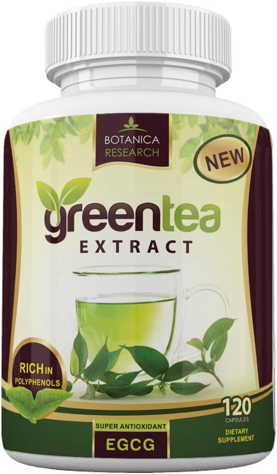 Botanica Green Tea Extract Supplement With EGCG Antioxidant