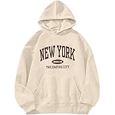 Hilinker Womens Graphic Hoodies Drawstring Long Sleeve Sweatshirt with Pocket Pullover