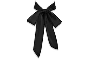 Lusofie Tie for Women Self Tie Satin Ribbon Bow Tie Wide Folding Bowties Accessory for School Uniforms Cosplay Wedding Party