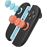 Thumb Grips Set for Nintendo Switch 2/Pro, Anti-Slip Joycon Controller Caps, Ergonomic Design, Enhanced Gaming Grip, Thumb Grip Caps, Switch 2 Joystick Caps, Colorful, 3 Pairs (6 PCS)