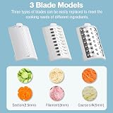 Bouncy Electric Cheese Grater Salad Maker Slicer Vegetable Chopper 3 Blades view 5