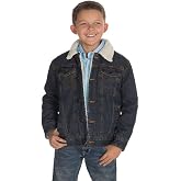 Wrangler Western Lined Jacket | Boys sizes, Chest and side pockets, Rustic western style, Sherpa fleece lined, Denim construction