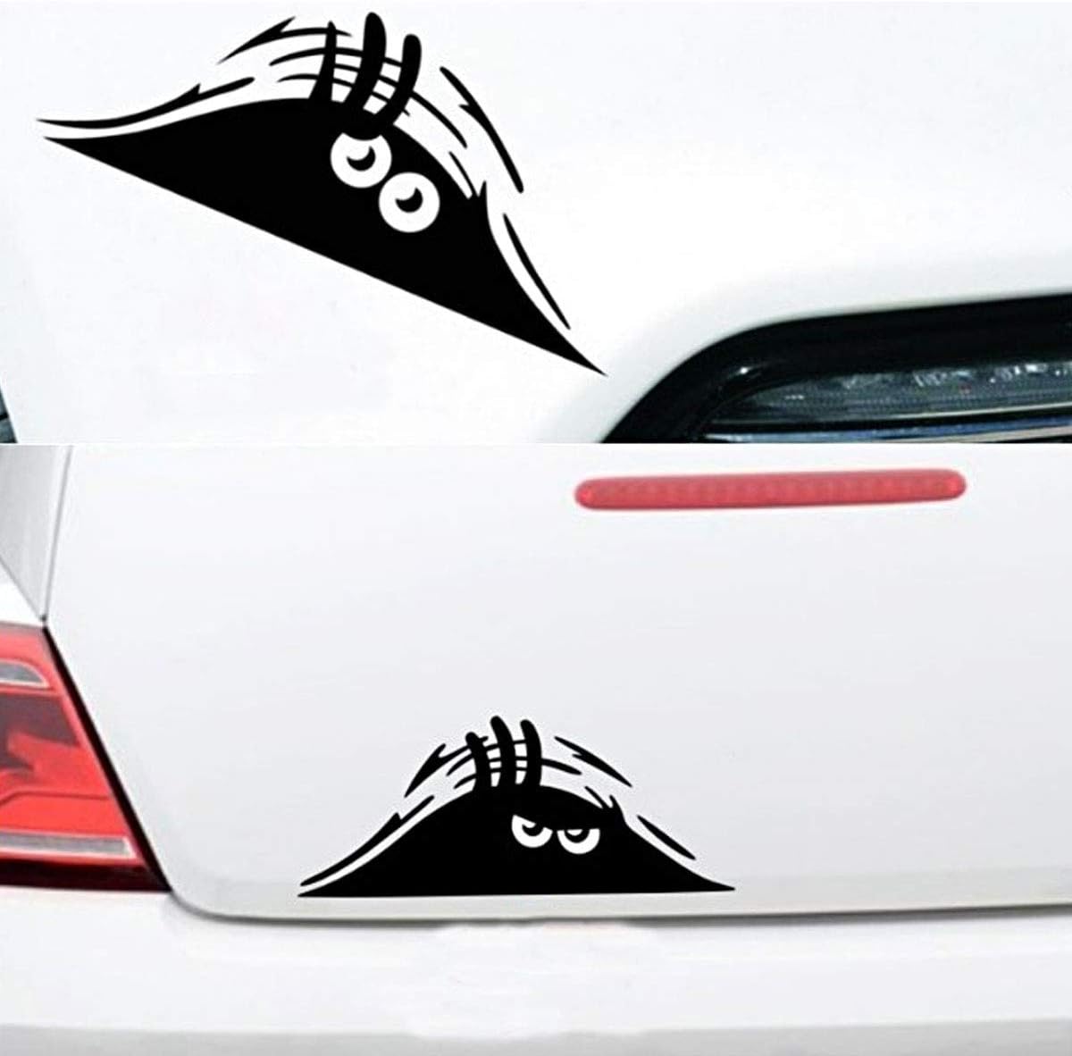 Amazon Co Jp Chictry 面白い 覗き見 怖い目 車用デカール バンパーステッカー ノートパソコン Ipad 窓 壁 自動車 トラック オートバイ スポーツ アウトドア