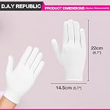 D.A.Y. Republic 100% Cotton Gloves for Eczema Dry Skin Overnight 2 Pairs view 2