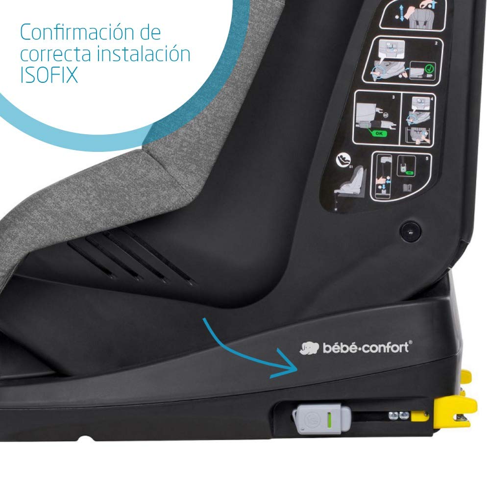 Amberfreda Com Sillas De Coche Y Accesorios Coche Y Moto Nomad Grey Bebe Confort Tobifix Color Gris 9 Meses 4 Anos Silla Infantil Para Coche Con Isofix 1 Gr 9 18 Kg Homologacion R44 04