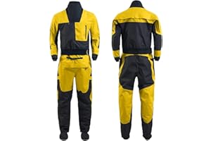 Dry Suits for Kayaking, Drysuit for Men in Cold Water, 3-Layer Waterproof Neoprene Kayaking Equipment Dry Suits