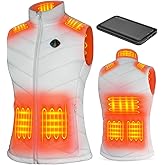 KOVNLO Heated Vest for Women With Battery Pack Included, Smart Button with Light-out Design, Electric Heated Jackets