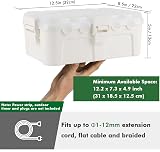 Restmo Large Outdoor Electrical Box with Transparent Lid IP54 Weatherproof 12.6 view 2