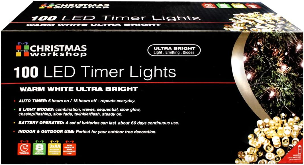The Christmas 70330 Warm White Outdoor Christmas Lights 100