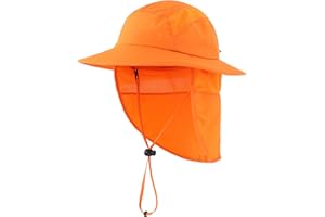 Home Prefer UPF 50+ Boys Sun Hat with Neck Flap Wide Brim Summer Beach Bucket Hat for Boys Girls Toddler Kids Safari Hat