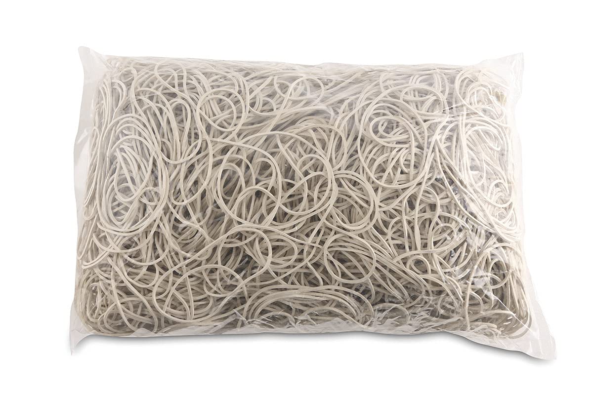 Rubber Bands OFFICE PRODUCTS Diameter 50mm 1,5x3mm 1000g White/Small Office Accessories/Type-Standard/Material-Rubber/Weight (g)-1000 / Colour-White/Size-1,5x3mm