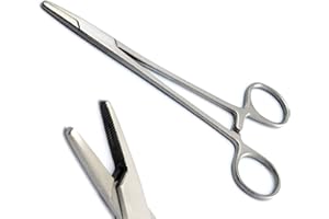 MEDSPO Professional Forceps | Dental Medical Ortho Surgical Needle Holder Locking | Veterinary Suture Restorative | Orthodontic Pliers Instruments CE (Mayo Hegar Forceps)