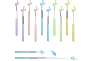 10PCS Telescopic Teachers Pointer, BetterJonny Extendable Hand Finger Pointer Stick Retractable Pointer for Classroom Present