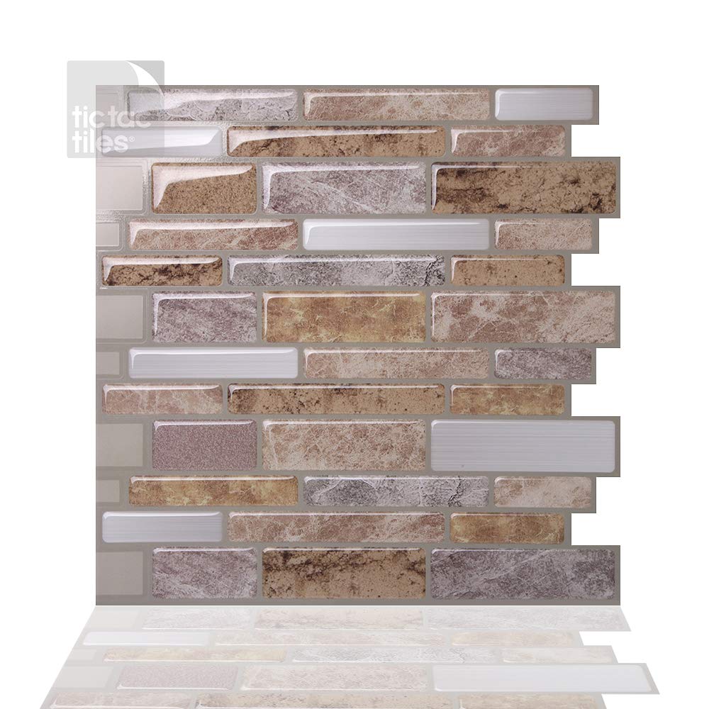 Tic Tac Tiles 5 Sheet Peel And Stick 3d Tile Sticker Self Adhesive Stick On Wall Tile For Kitchen Backsplash And Bathroom In Polito Fresco Buy Online In Dominica At Dominicadesertcartcom Productid