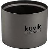 Kuvik Titanium Micro Siphon Alcohol Stove - Ultralight and Compact | Corrosion Resistant, Ultralight Titanium, High Strength, Easy to Use, Works with a Variety of Fuels, Carrying Bag Included