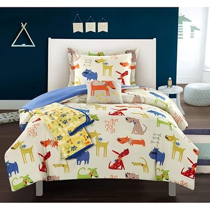 Amazon Com Hnu 5 Piece Modern Animal Graphics Print Ivory