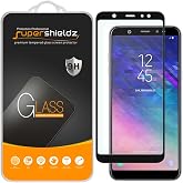 Supershieldz (2 Pack) Designed for Samsung Galaxy A6 Plus (2018) Tempered Glass Screen Protector, (Full Screen Coverage) Anti Scratch, Bubble Free (Black)