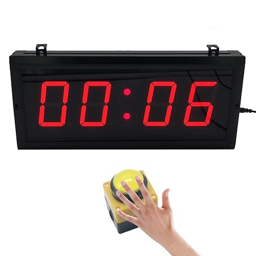 BTBSIGN 3'' Countdown Timer with Wired Button and Remote Drone Racing ...