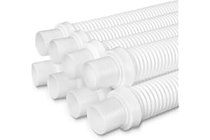OWNWHIM 8 Pack Spiral Pool Vacuum Hose – Universal Fit 40” Flexible Connector Set for Automatic Pool Cleaners, 1.5" Easy-Connect Cuffs – Compatible with Hay ward, Zo diac, Pen tair