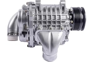 Universal Supercharger Compressor Booster, High Performance Aluminum Turbo Blower for 2.0L-3.5L Car & SUV Engines Mixizap