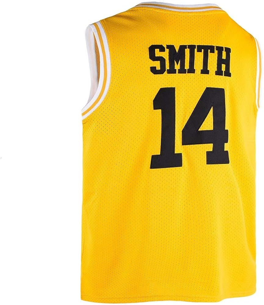 MOOVI GOSAY Mens Jerseys #14 Basketball Jersey Green/Yellow/Black