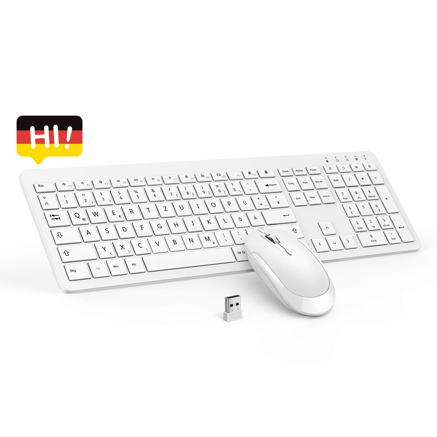 seenda Tastatur und Maus Set Kabellos Wireless Slim Amazon.de Computer & Zubehör