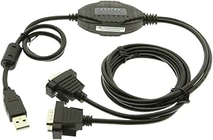 Gearmo 2-Port USB to Serial Adapter TX/RX LED &amp; COM Retention FTDI Chipset 920K Baud Rate