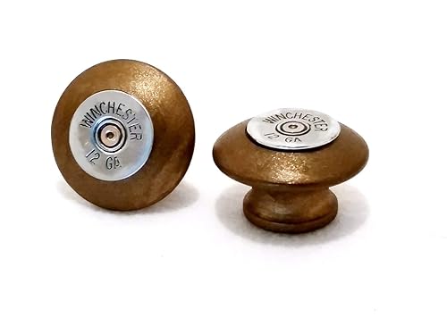 Amazon Com 2 Piece 12 Gauge Shotgun Wood Drawer Pull Cabinet