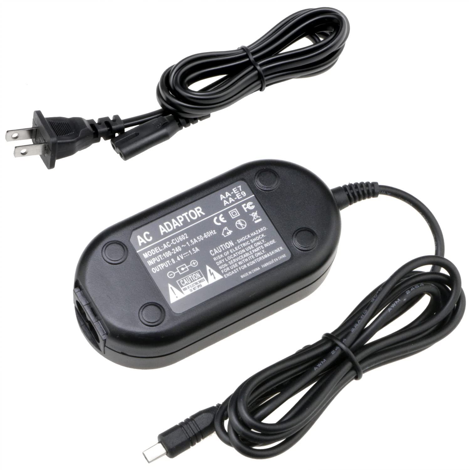 Photo 1 of Glorich AA-E9/E8/E7/E6A Replacement AC Power Adapter/Charger for Samsung Camcorders SMX-F34BN SC-D86 SC-D118 SC-D200 SC-MX10 MX20 SC-HMX10 SMX-F30BN F34BN VP-D101 VP-DX105i and More