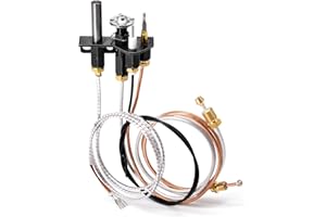 Criditpid 69L17 Pilot Assembly (NG) Natural Gas for Lennox Elite, IHP, Merit, Serefina, Superior, Astria Direct Vent Gas Fireplaces, 69L1701, J4117, 904405 SIT Pilot Assembly Parts with Thermocouple