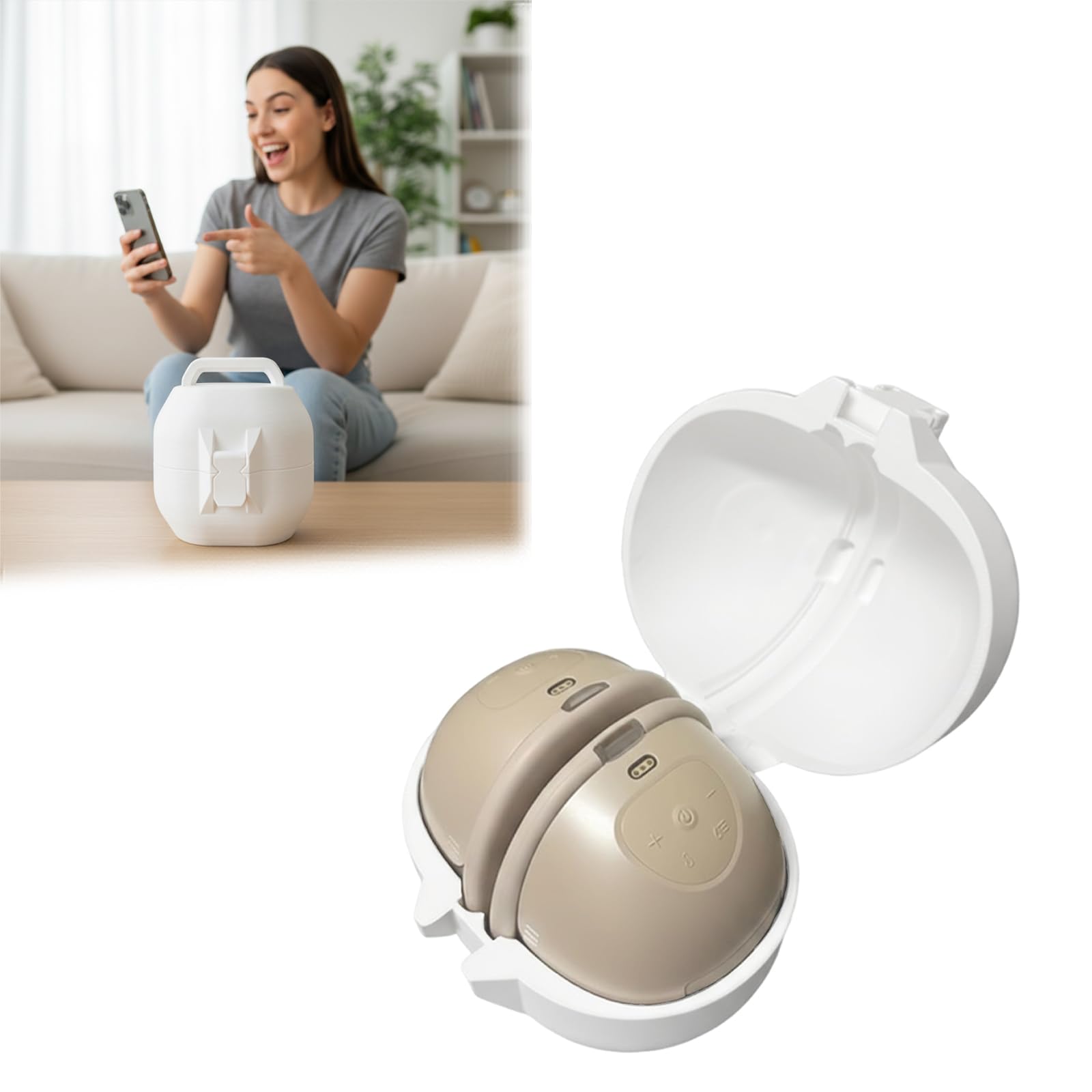 Photo 1 of Breast Pump Case for Eufy S1 Pro, for Eufy E10, for Eufy E20, Keep The Pump Upright to Prevent Leakage, Suitable for Placement Between Uses, Easy Carrying, Postpartum Gift (Covered Style)