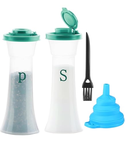 Amazon.com: Tupperware Large Hourglass Salt and Pepper Shaker Set
