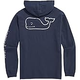 vineyard vines Mens Vintage Whale Cotton Hoodie Tee