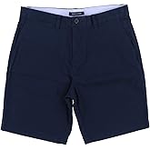 Tommy Hilfiger Mens Flat Front Shorts (31, Navy)