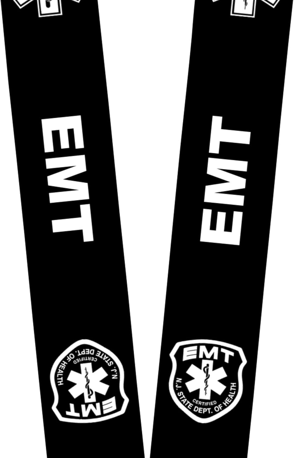 Emt Collier D Identification Avec Logo Njemt Pour Technicien Medical D Urgence Amazon Fr Fournitures De Bureau