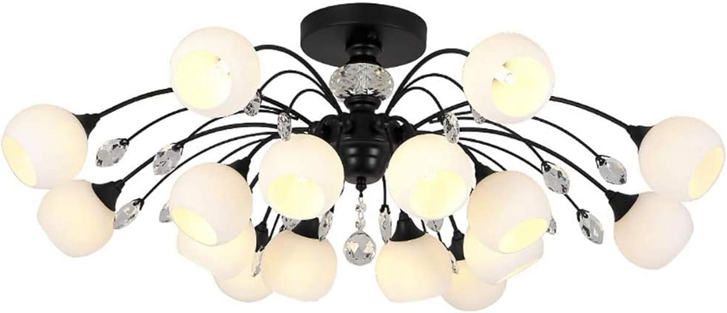 NBVCX Hauptdekoration Vintage Kristall Kronleuchter Zweig