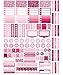 Glitter appearance planner sticker kit. Sized for Erin Condren but will work in most planners. 6 full size sticker sheets on matte sticker sheets, kiss cut.
