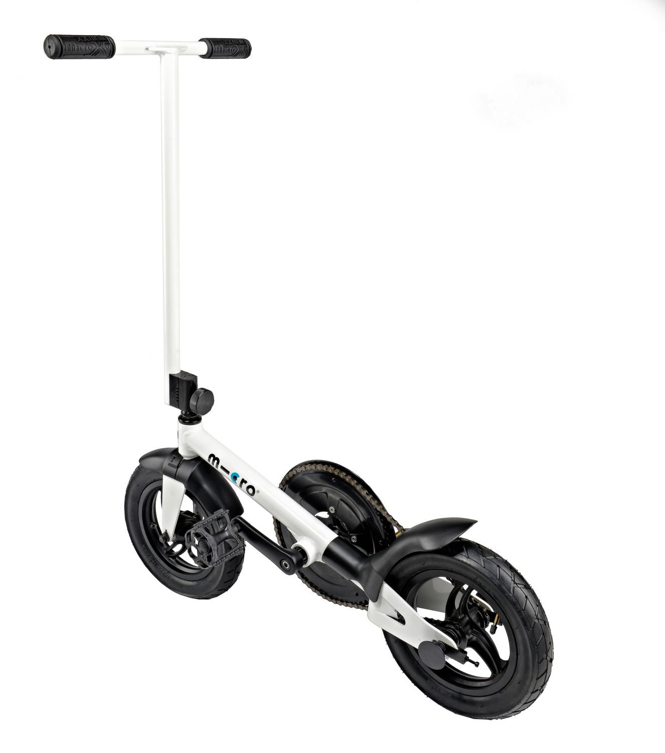 Micro Black Pedal Flow Scooter Bicycle Hybrid Compact Foldable