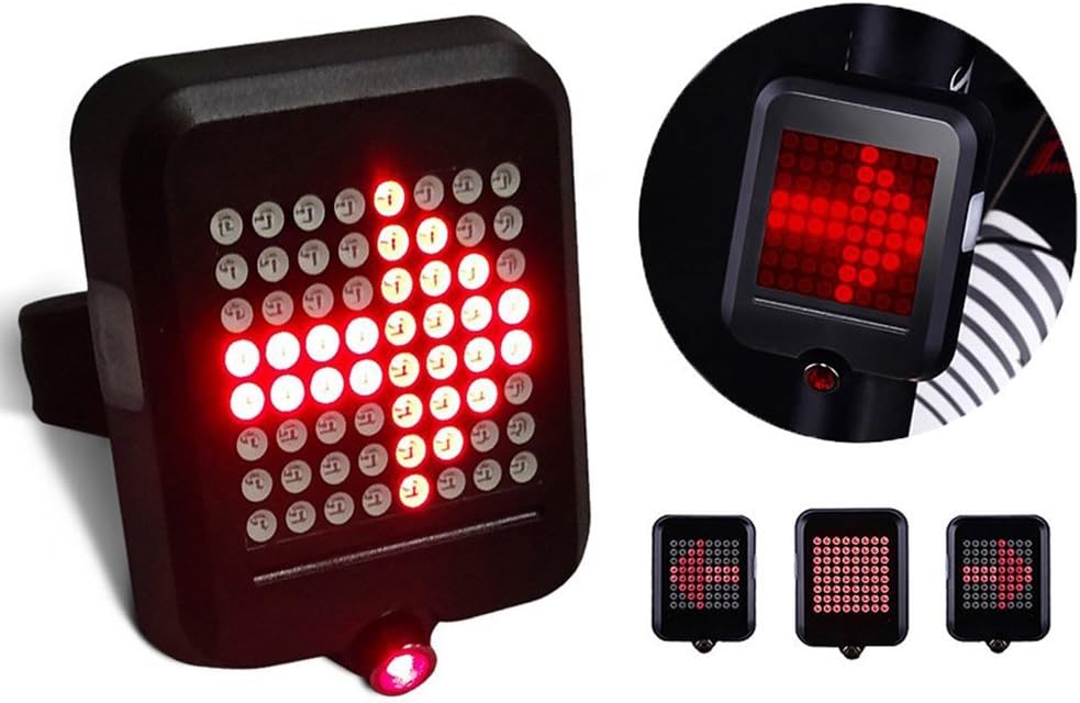 AOVEEISE Bike LED Rear Light With Turn Signal Automatic Turn Indicator Waterproof USB Charging Accident Prevention