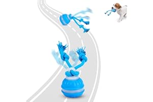 R RUCKERCO Interactive Dog Toy with Automatic Motion-Activated Squeaky Sound & Stimulation, Durable Puppy Chew Toys for Small/Medium Dogs – Training Treat Ball for Boredom, Anxiety Relief, and Teething Puppies