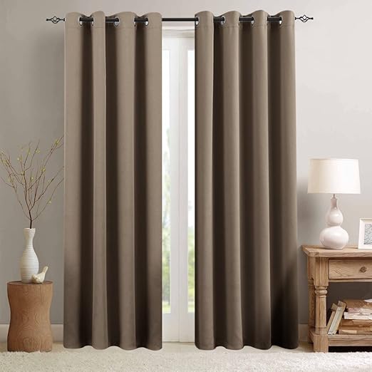 Amazon Com Blackout Curtains For Bedroom 84 Inches Long Triple