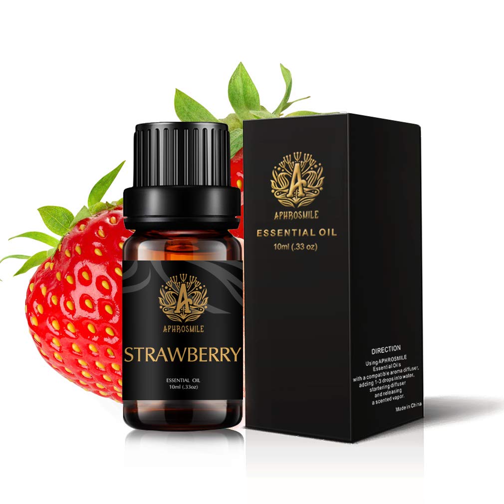 Therapeutic Grade Strawberry Essential Oil for Aromatherapy, Home, Massage, Diffuser, Humidifier - 0.33oz/10ml