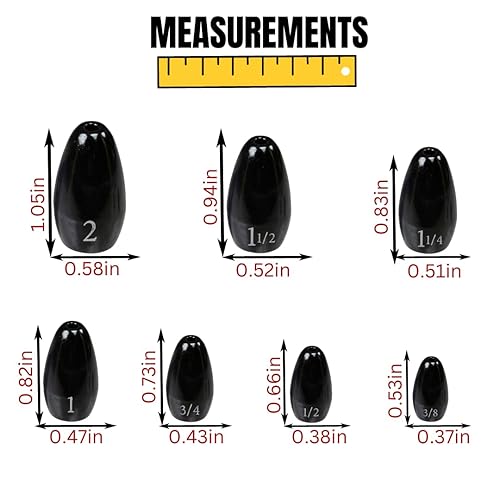 Reaction Tackle Tungsten Flipping Weights Sinkers 3/8 June Bug
