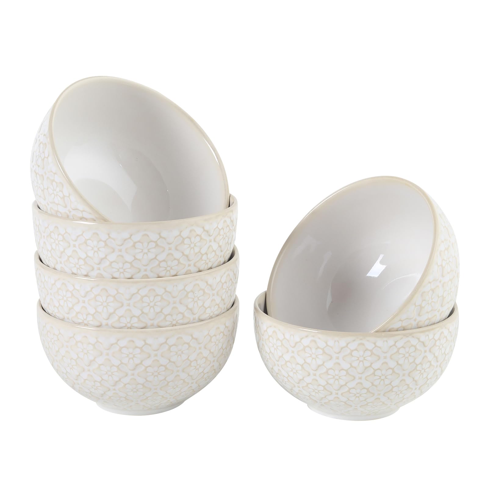 Photo 1 of (missing one) SumitlEyao 4.5 Inch Ceramic Soup Bowl Set of 6