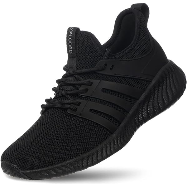 EKRBXA Women & Mens Running Shoes Tennis Walking Sneakers Lightweight Breathable Athletic Gym Workout Shoes, B White, 10.5 Women/9.5 Men